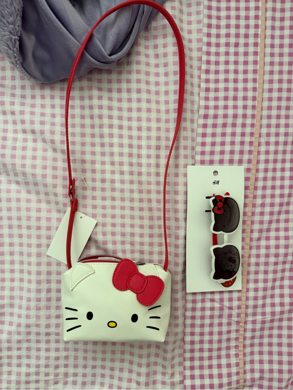 H&M White & Red Hello Kitty Kids Crossbody Bag